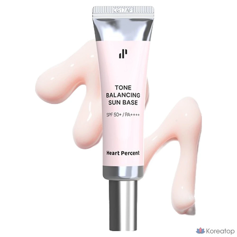 Солнцезащитный крем Heart Percent Tone Balancing Sun Base SPF50+ PA++++, 30 мл, 1 шт.