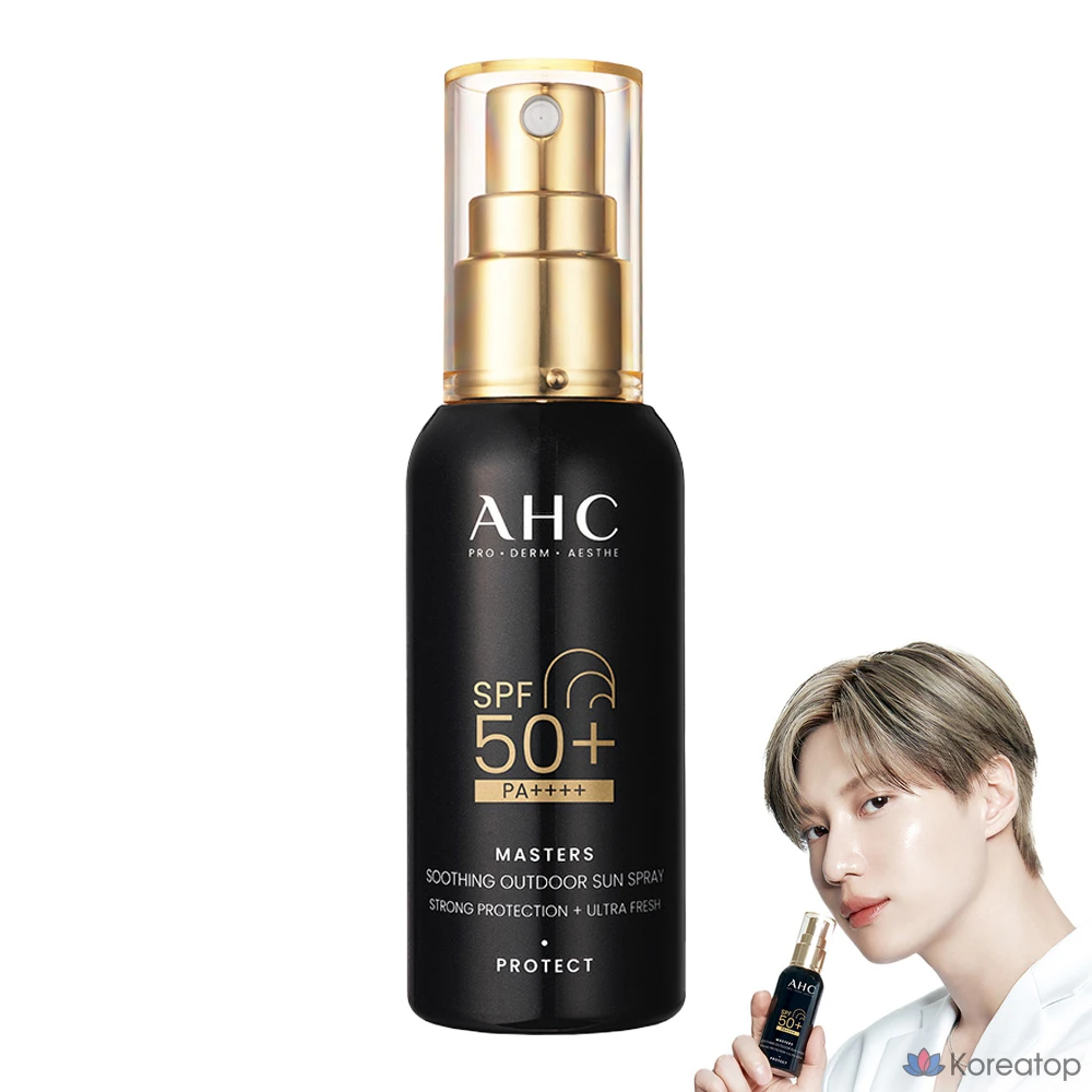 Солнцезащитный спрей AHC Masters Soothing Outdoor Sun Spray SPF50+ PA++++, 55 мл, 1 шт.