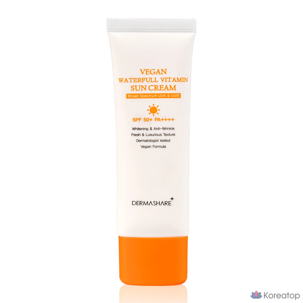 Солнцезащитный крем Dermashare Waterful Vitamin Sun Cream SPF50+ PA++++, 50 г, 1 шт.