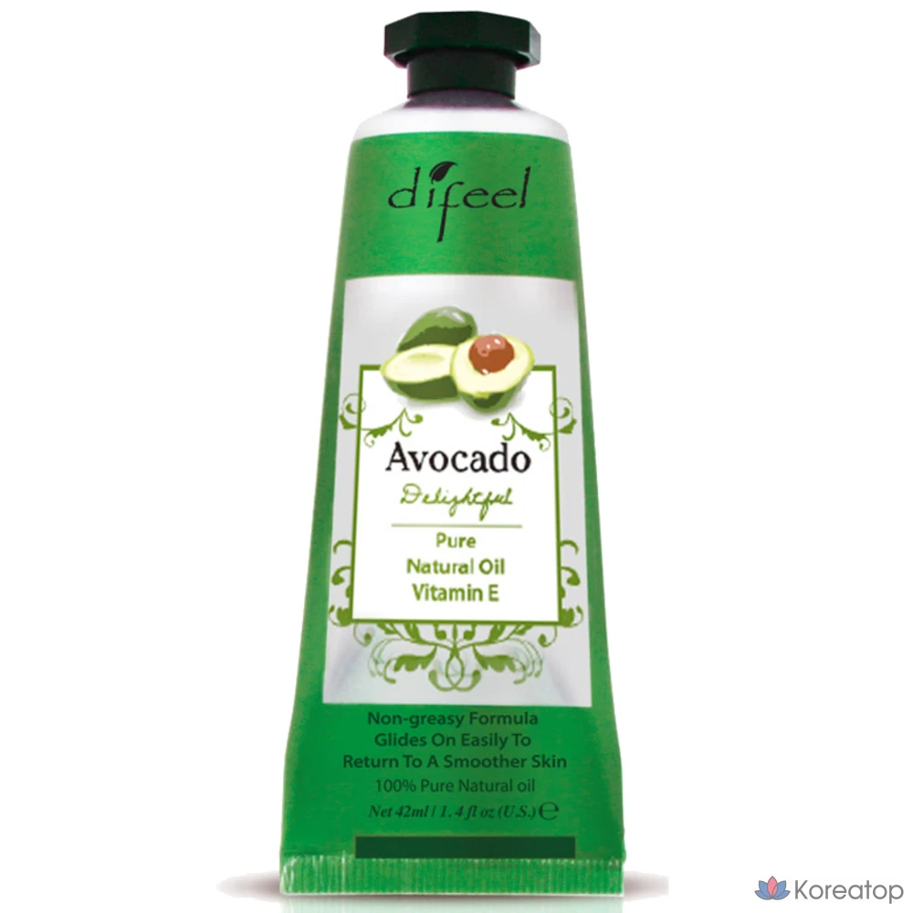 Крем для рук Difeel Nature Hand Cream Avocado, 42 мл, 1 шт.