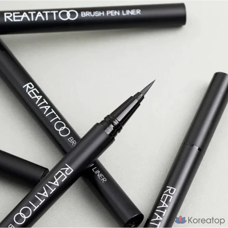 Подводка для глаз Merythod Reel Tattoo Brush Pen Liner, оттенок 02 Matt Brown, 1 шт.