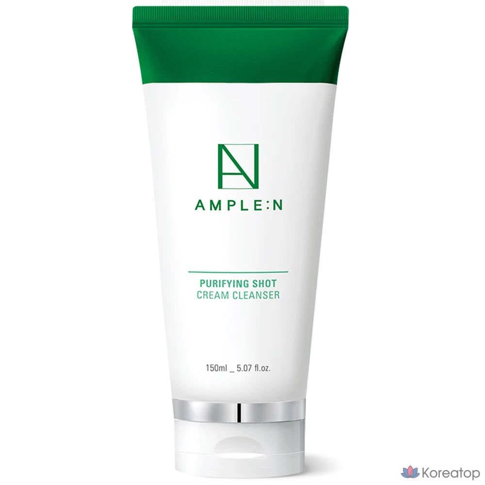 Очищающий крем для лица AMPLE:N Purifying Shot Cream Cleanser, 150 мл, 1 шт.