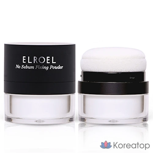 Пудра для лица ELROEL No Sebum Fixing Powder, бесцветная, 1 шт.