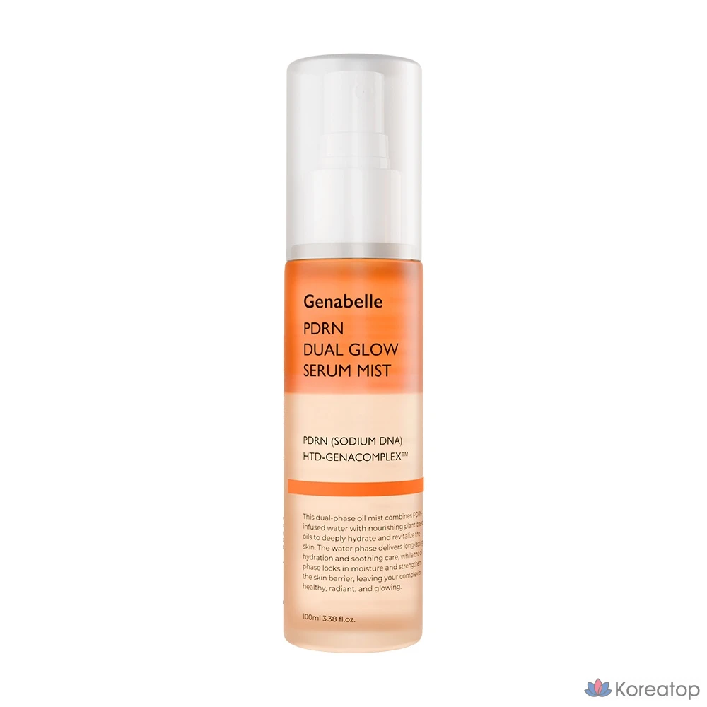 Сыворотка-мист Genabelle PDRN Dual Glow Serum Mist, 100 мл, 1 шт.