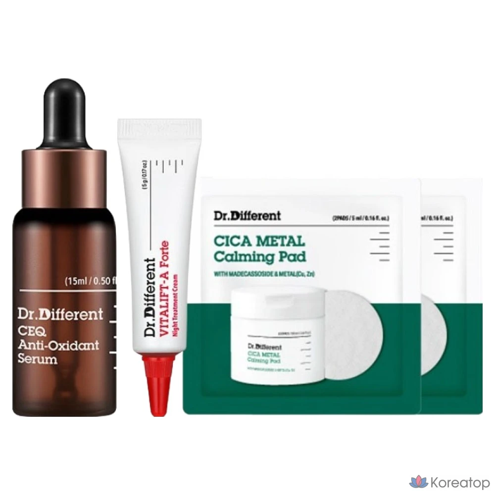 Антиоксидантная сыворотка Dr. Different CEQ Antioxidant Serum 3-piece Set, 1 шт.