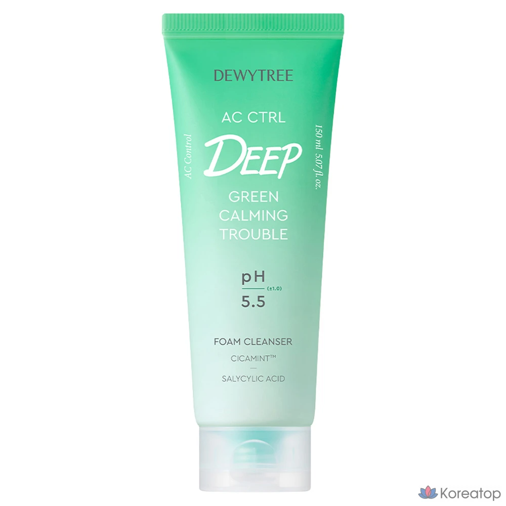Пенка для умывания Dewytree AC Control Deep Green Calming Trouble Foam Cleanser, 150 мл, 1 шт.