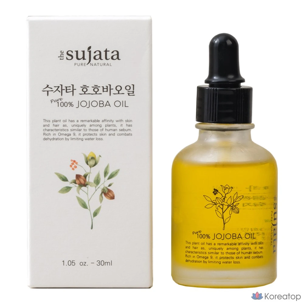 Масло жожоба Sujata Hojoba Oil Cold Pressed Unrefined Pure, 30 мл, 1 шт.