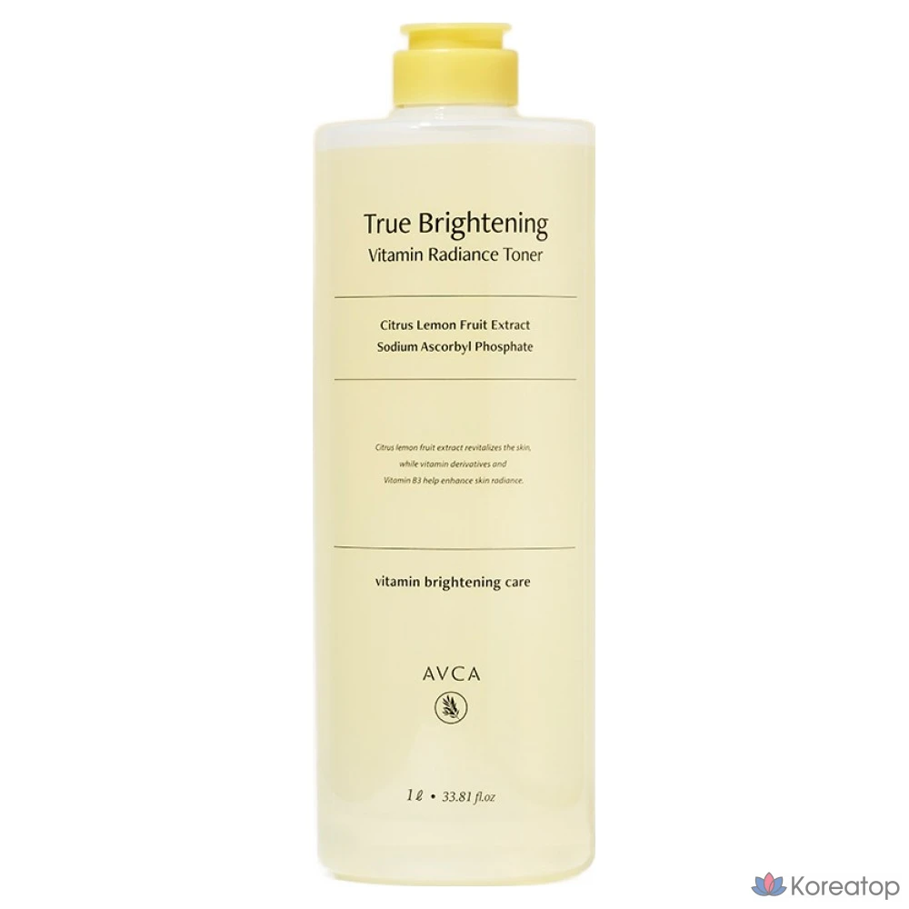 Тонер AVCA True Brightening Vitamin Glow Toner, 1 л, 1 шт.