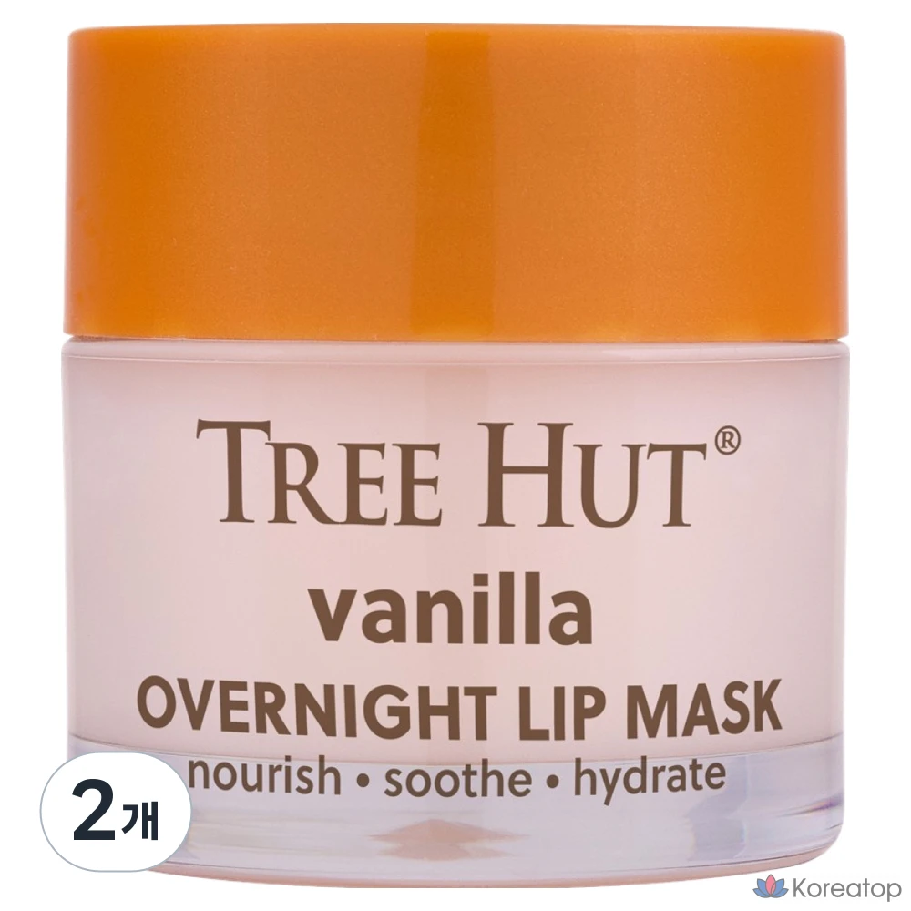 Бальзам для губ Burt's Bees Tree Hut Overnight Lip Mask, оттенок Vanilla, 17 г, 2 шт.