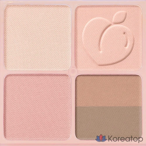 Палетка теней для век Peripera Ink Pocket Shadow Palette, оттенок 14 Soft Peach Jam, 1 шт.