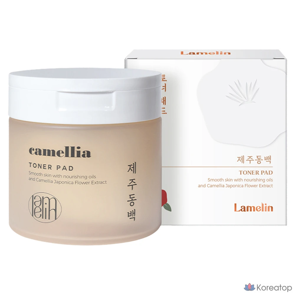 Тонер-пэды Lamelin Camellia Toner Pad, 250 мл, 100 шт.