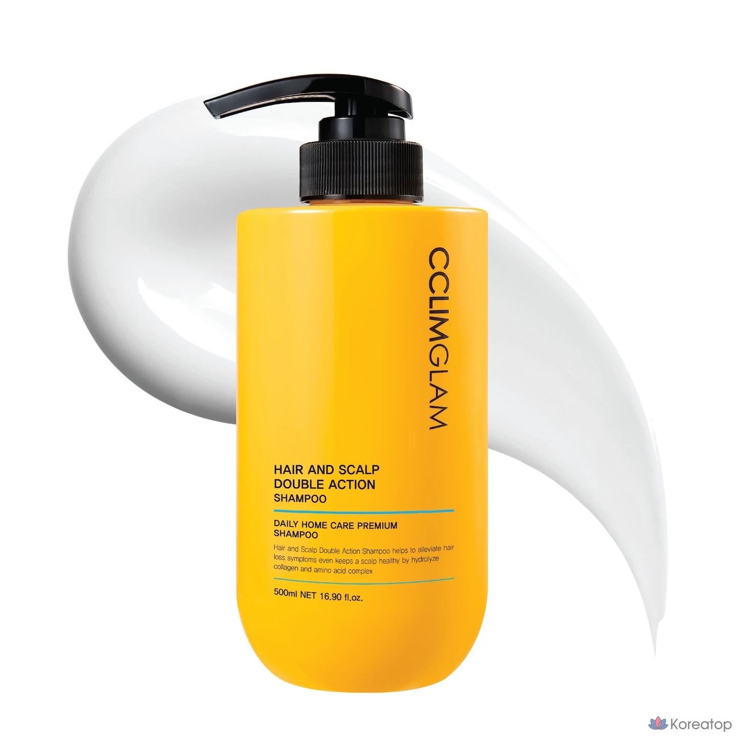 Шампунь CCLIMGLAM Hair & Scalp Double Action Sulfate Free Zinc Pyrithione Protein, 500 мл, 1 шт.