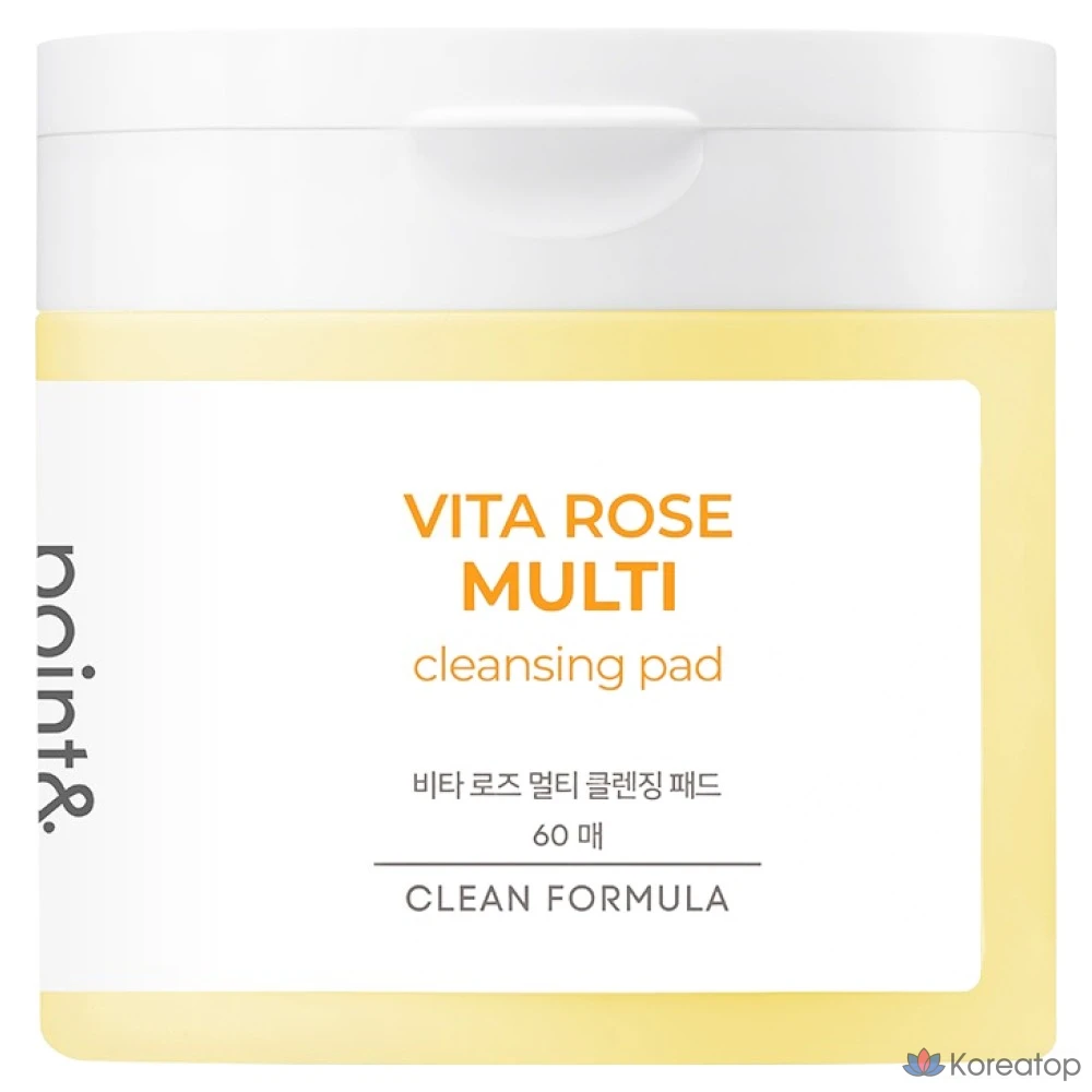 Пэды для умывания Point&amp; Vita Rose Multi Cleansing Pads, 60 шт.