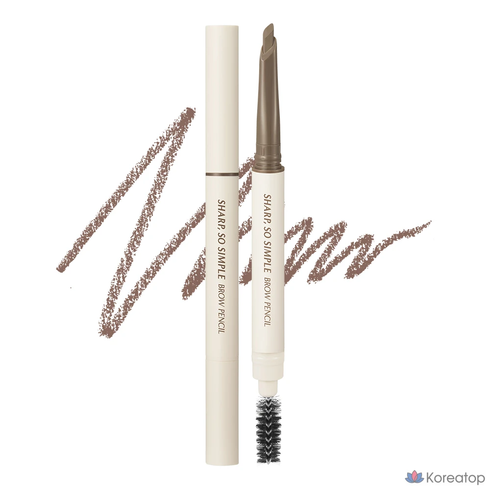 Карандаш для бровей Clio Sharp So Simple Brow Pencil, оттенок 003 Neutral Brown, 1 шт.