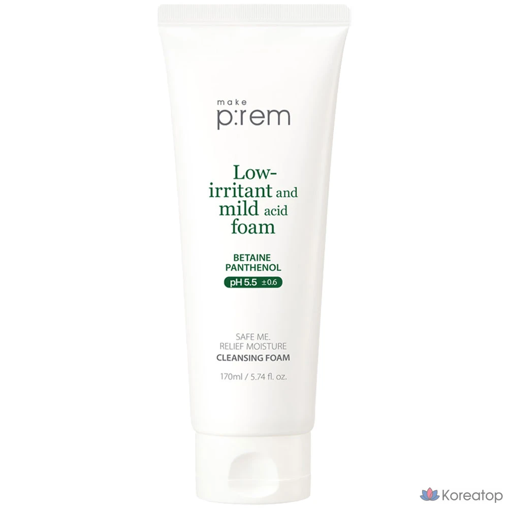 Очищающая пенка MAKE P:REM Safe Me Moisture Cleansing Foam, 170 мл, 1 шт.