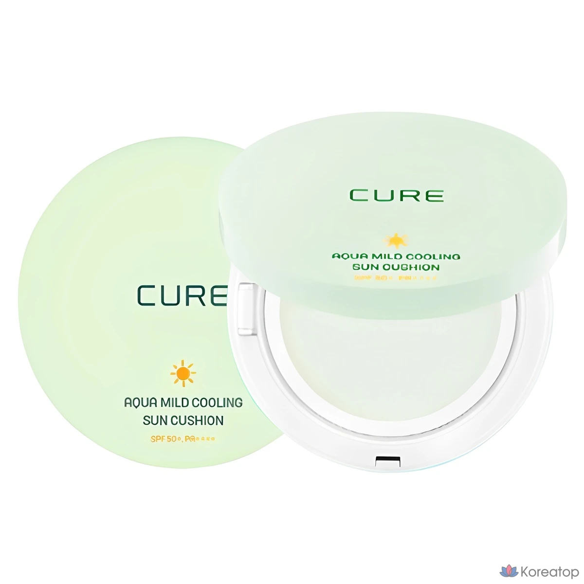Солнцезащитный кушон KIM JEONG MOON Aloe La Sense Roe Cure Aqua Mild Cooling Sun Cushion SPF50+ PA++++, 25 г, 1 шт.