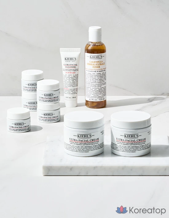 Крем для лица Kiehl's Ultra Facial Barrier Cream Duo Set (+ Calendula Toner 125 мл + Moisturizing Cream 14 мл x 5 шт. + Barrier Cleanser 30 мл), 125 мл, 2 шт.