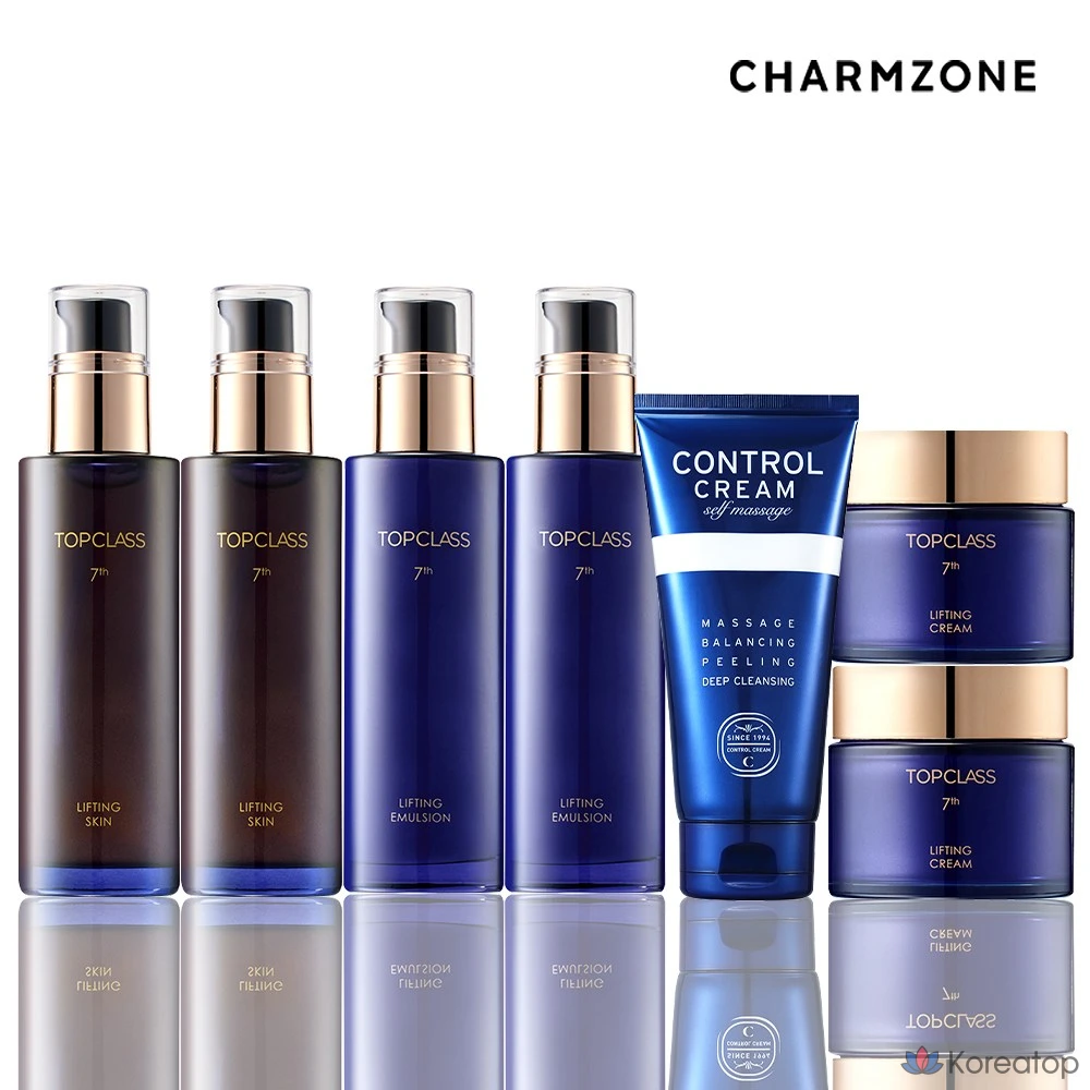Набор для ухода Charmzone Top Class Lifting 7-piece Set (Toner 2 + Lotion 2 + Cream 2 + Control 40ml 1), 1 шт.