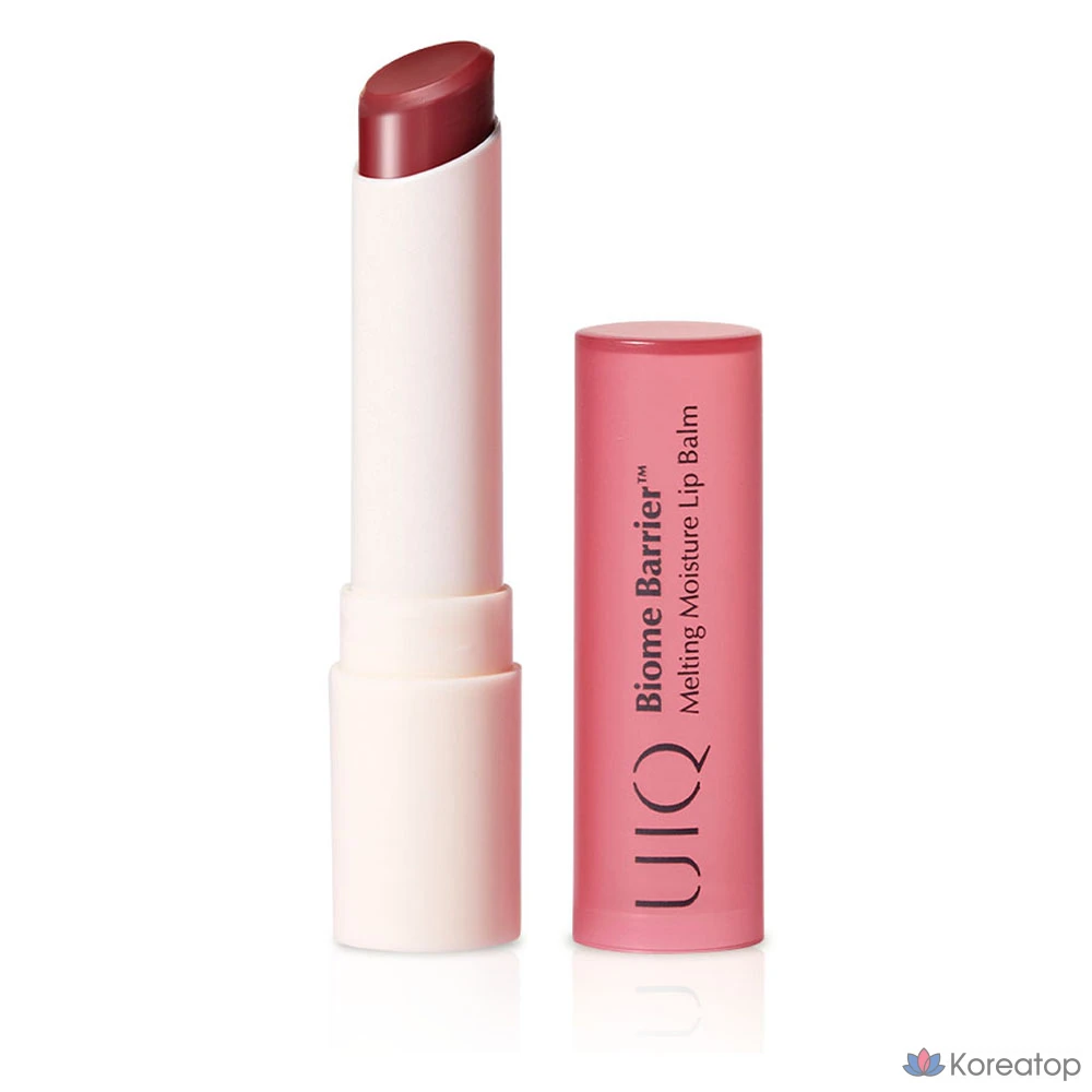 Бальзам для губ UIQ Biome Barrier Melting Moisture Lip Balm, оттенок Mauve Rise, 3.2 г, 1 шт.