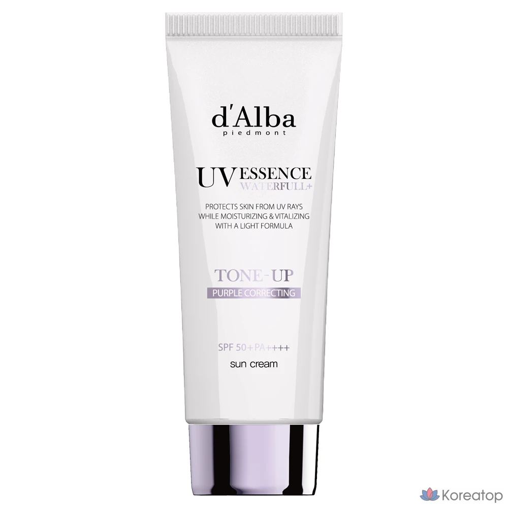 Солнцезащитный крем d'Alba Waterfull Tone-Up Purple SPF50+ PA++++, 75 мл, 1 шт.