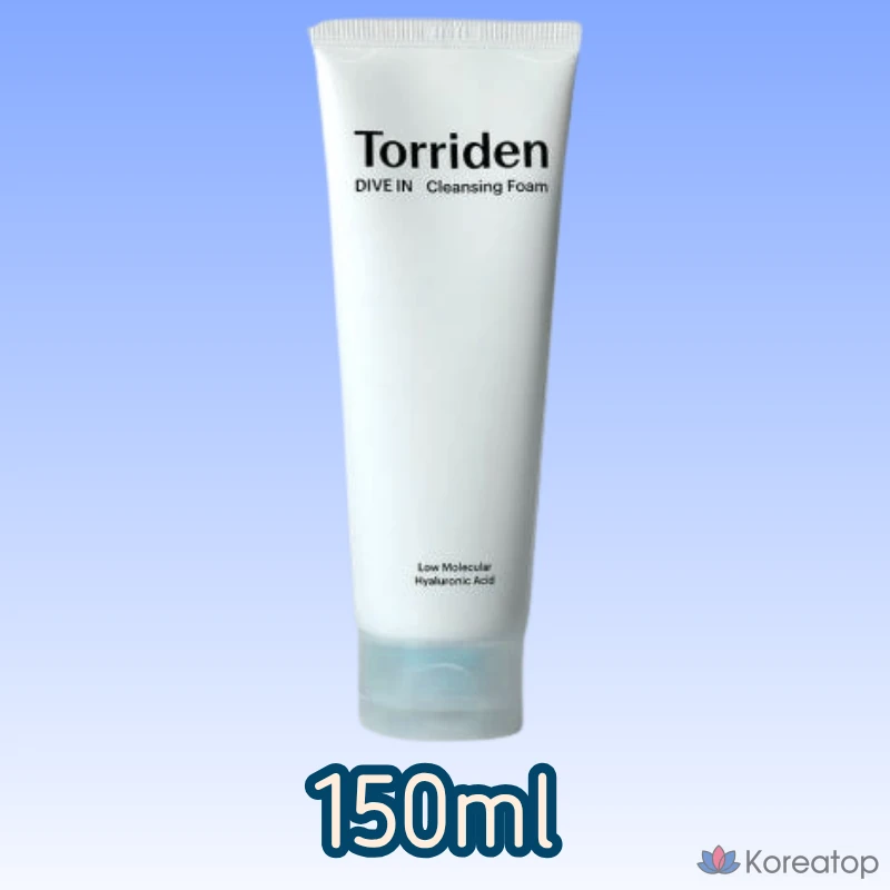 Очищающая пенка Torriden Dive-In Low Molecular Hyaluronic Acid Cleansing Foam, 150 мл, 1 шт.