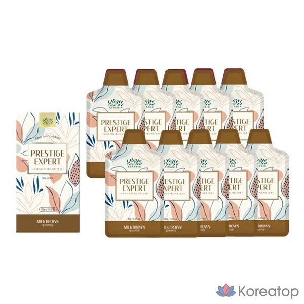 Краска для волос Kirania Prestige Expert, оттенок Milk Brown, 10 шт.