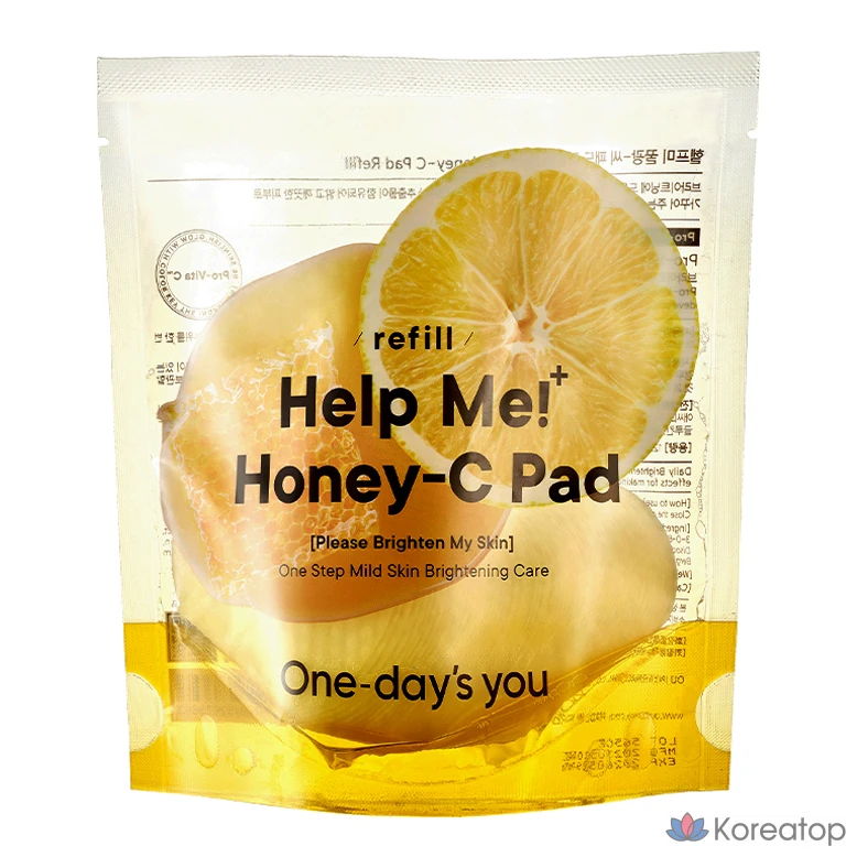 Пэды One-Day's You Help Me Honey Glow C Pad Refill, 125 мл, 60 шт.