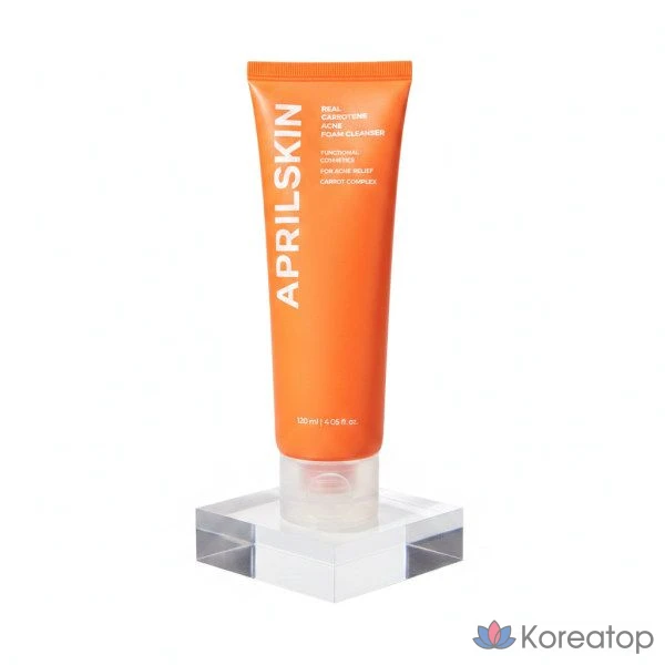 Очищающая пенка APRILSKIN Carrotene Acne Foam Cleanser, 120 мл, 1 шт.