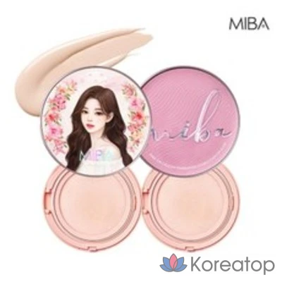 Кушон MIBA Season 3 Big Cushion Foundation Double Cushion Glow, оттенок 21, 1 шт.