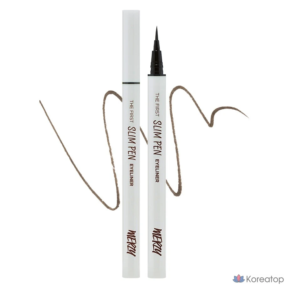 Подводка для глаз MERZY The First Slim Pen Eyeliner, оттенок SP2 Choco Fudge, 0.45 г, 1 шт.