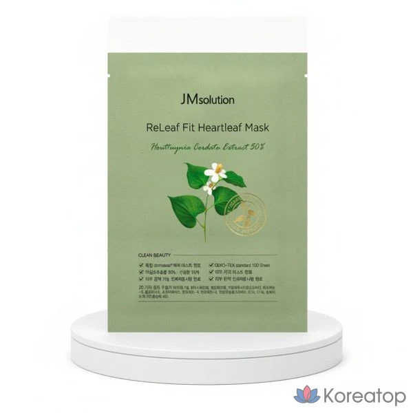Тканевая маска для лица JM Solution Relief Fit Heartleaf Mask, 1 шт.