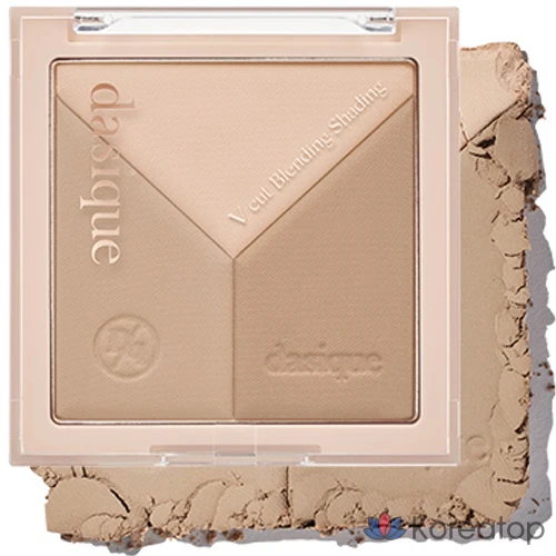 Шаблон для лица Dasique V-Cut Shading, оттенок 01 Warm Blending, 13 г, 1 шт.