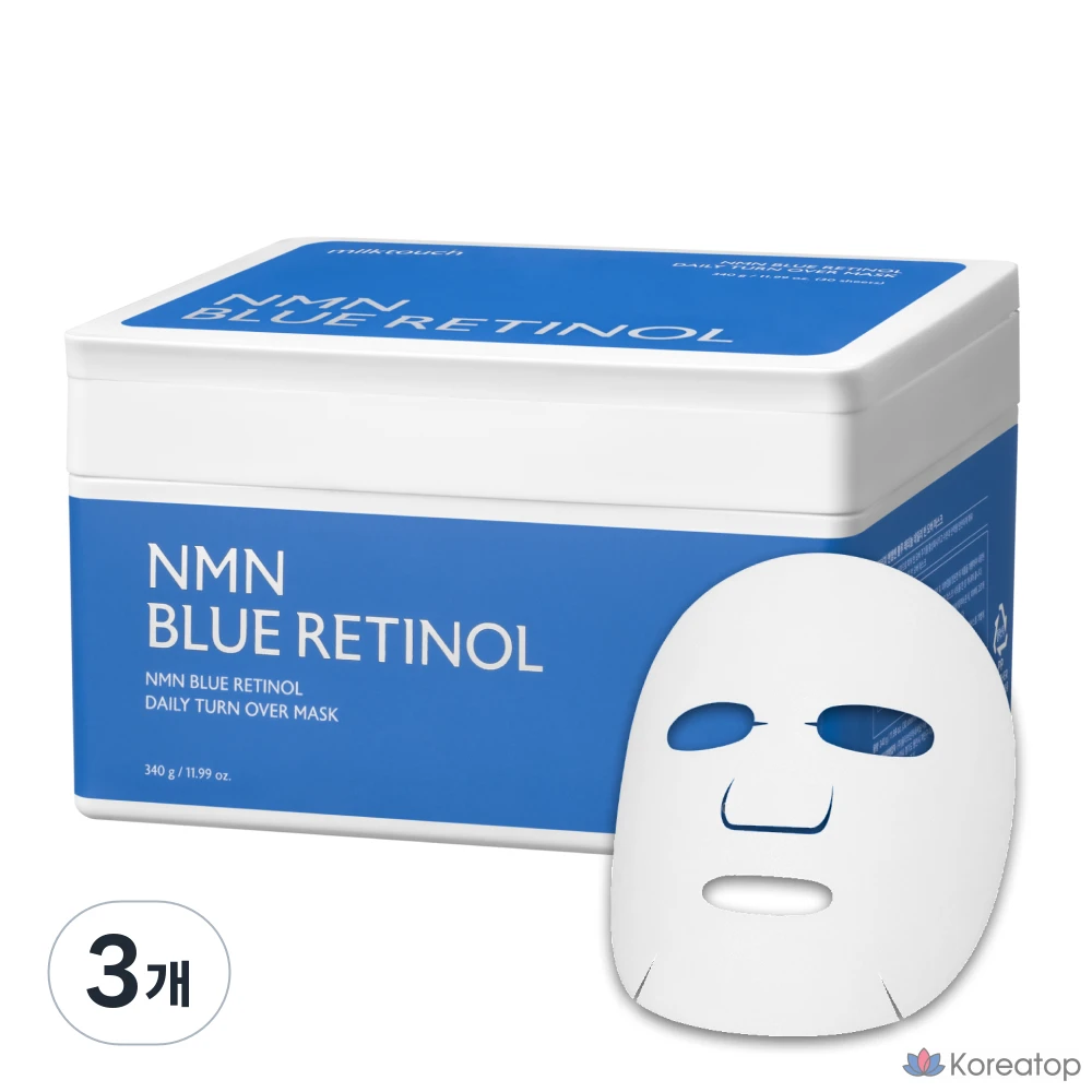 Тканевая маска для лица Milk Touch NMN Blue Retinol Daily Turnover Mask, 90 шт.
