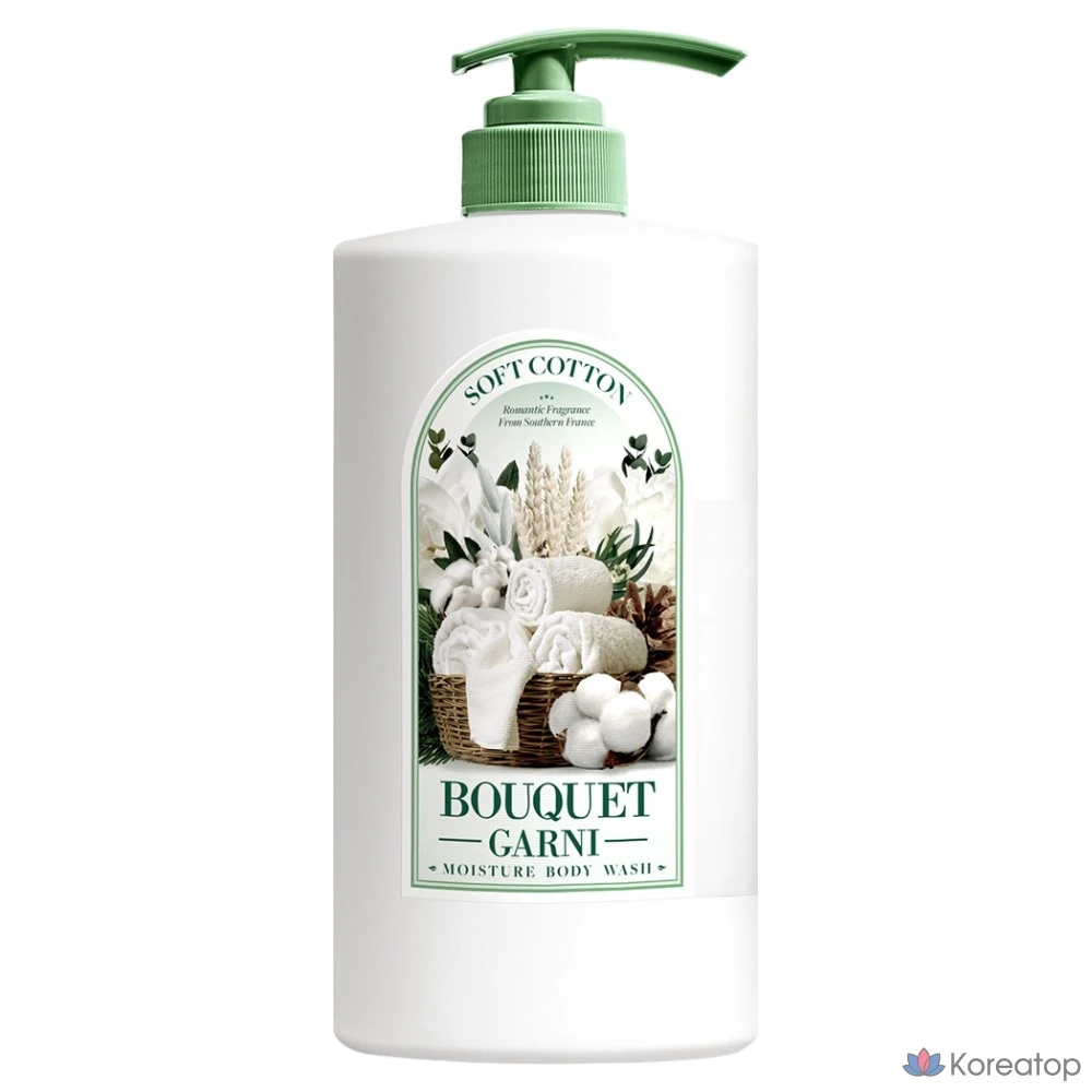 Гель для душа Bouquet garni Moisture Body Wash Soft Cotton, 1 л, 1 шт.