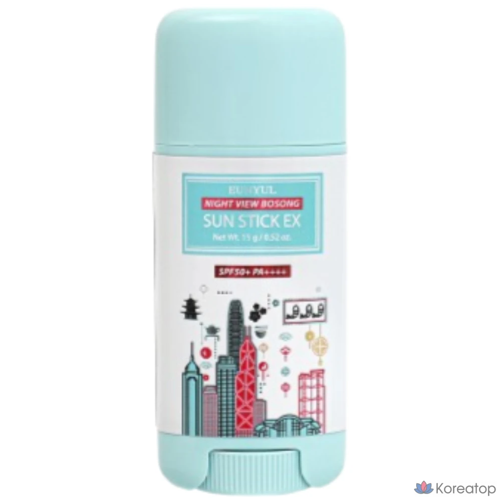 Солнцезащитный стик Eunyul Night View Pposong Sun Stick Soft SPF50+ PA++++, 15 г, 1 шт.