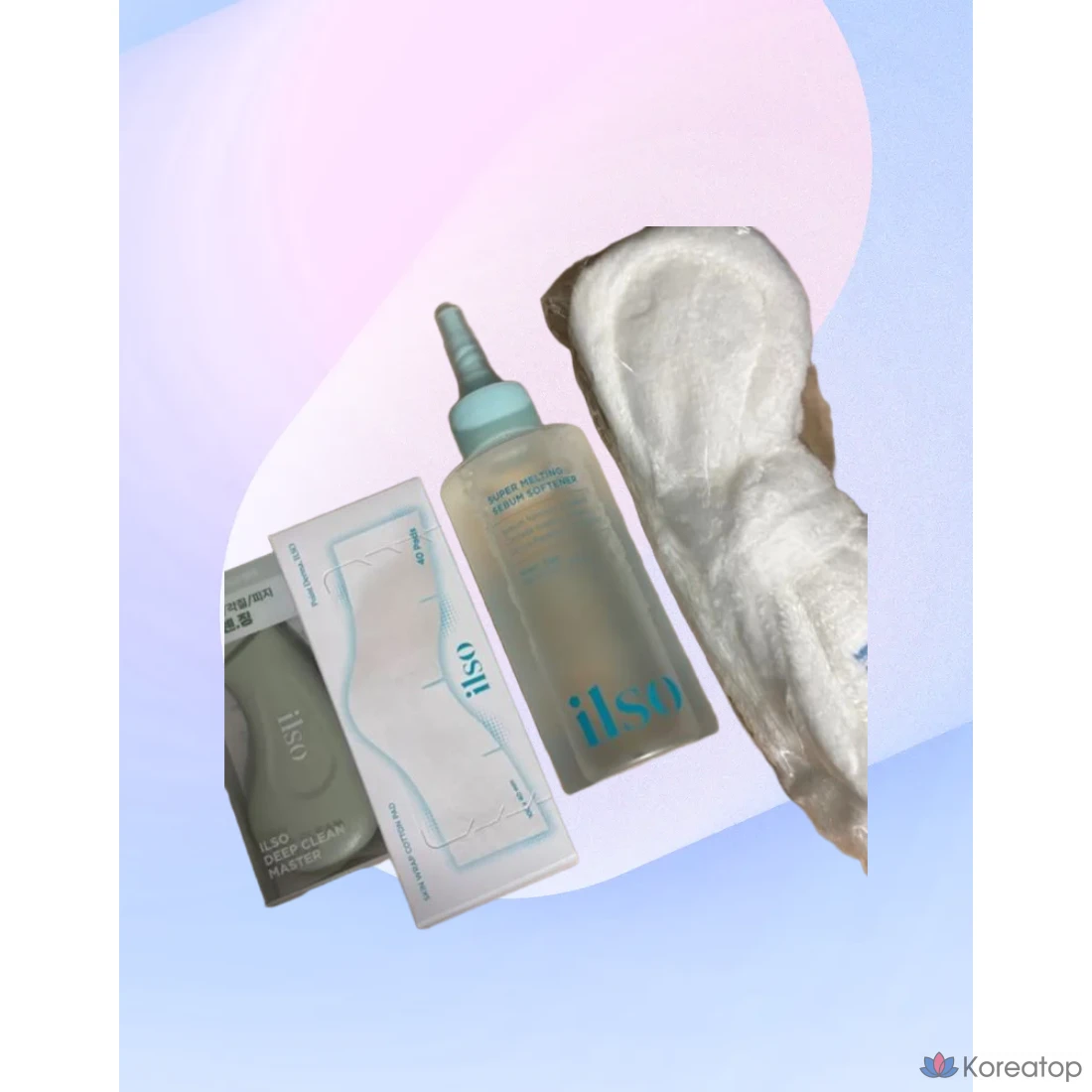 Набор для ухода Ilso Sebum Softener Blackhead Planning Set (150 мл + 40 ватных дисков + экстрактор для черных точек), 1 шт.