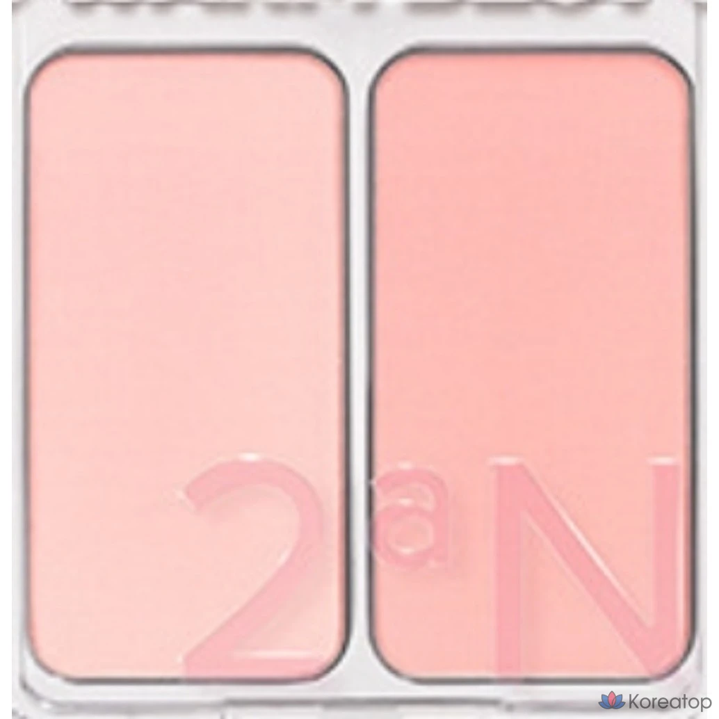 Румяна 2an Dual Cheek Blusher, оттенок Love Rosy, 4.4 г, 1 шт.