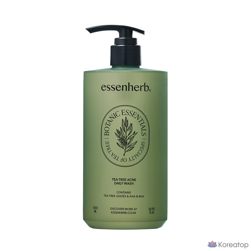Гель для душа EssenHerb Tea Tree Acne Daily Body Wash, 500 мл, 1 шт.