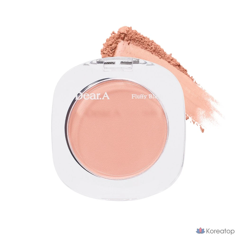 Бьюти-блендер Dear.A Fluffy Blush, оттенок 06 Peach Sorbet, 1 шт.