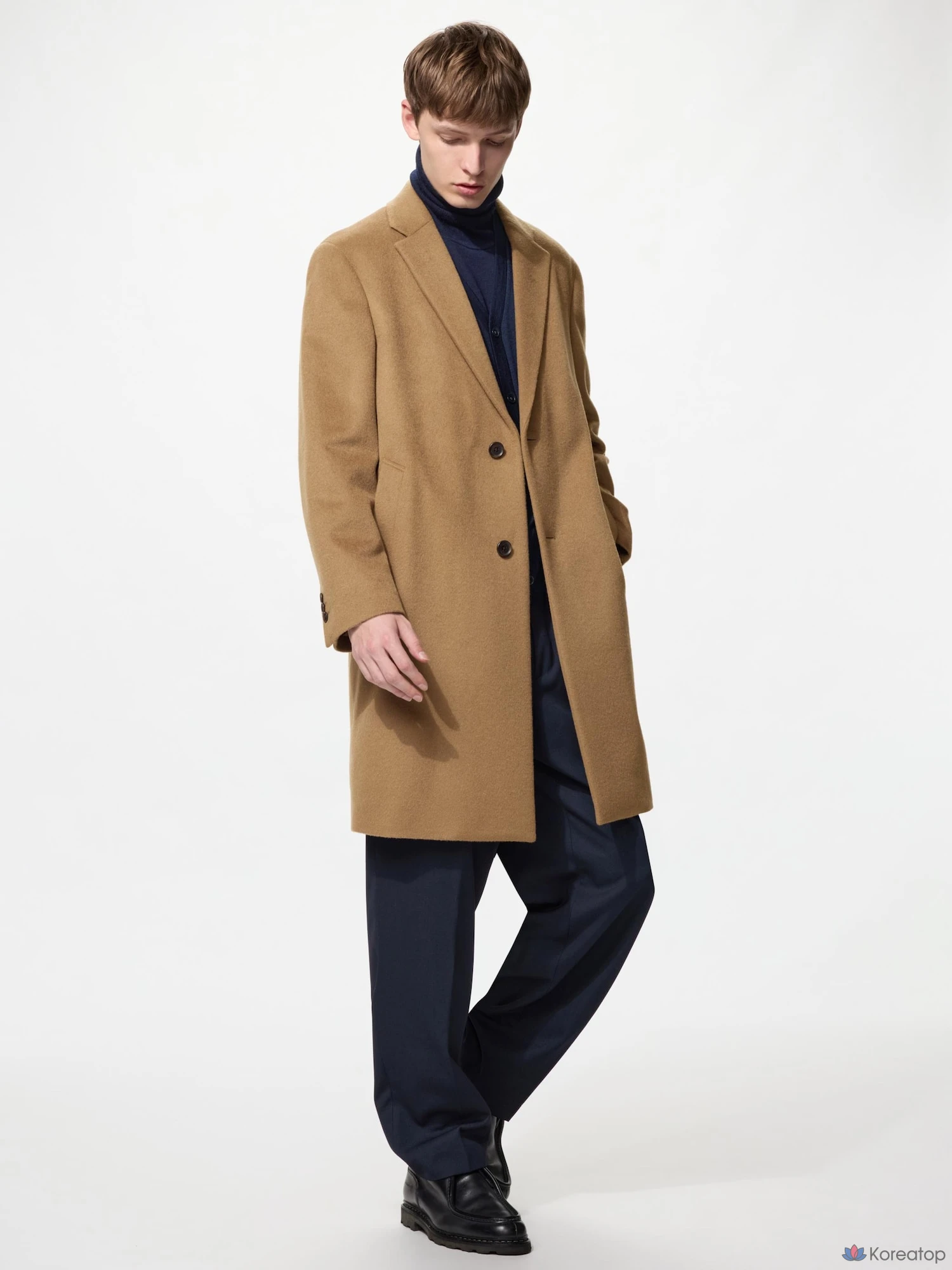Пальто Uniqlo Wool Cashmere Chesterfield Coat, фото 2