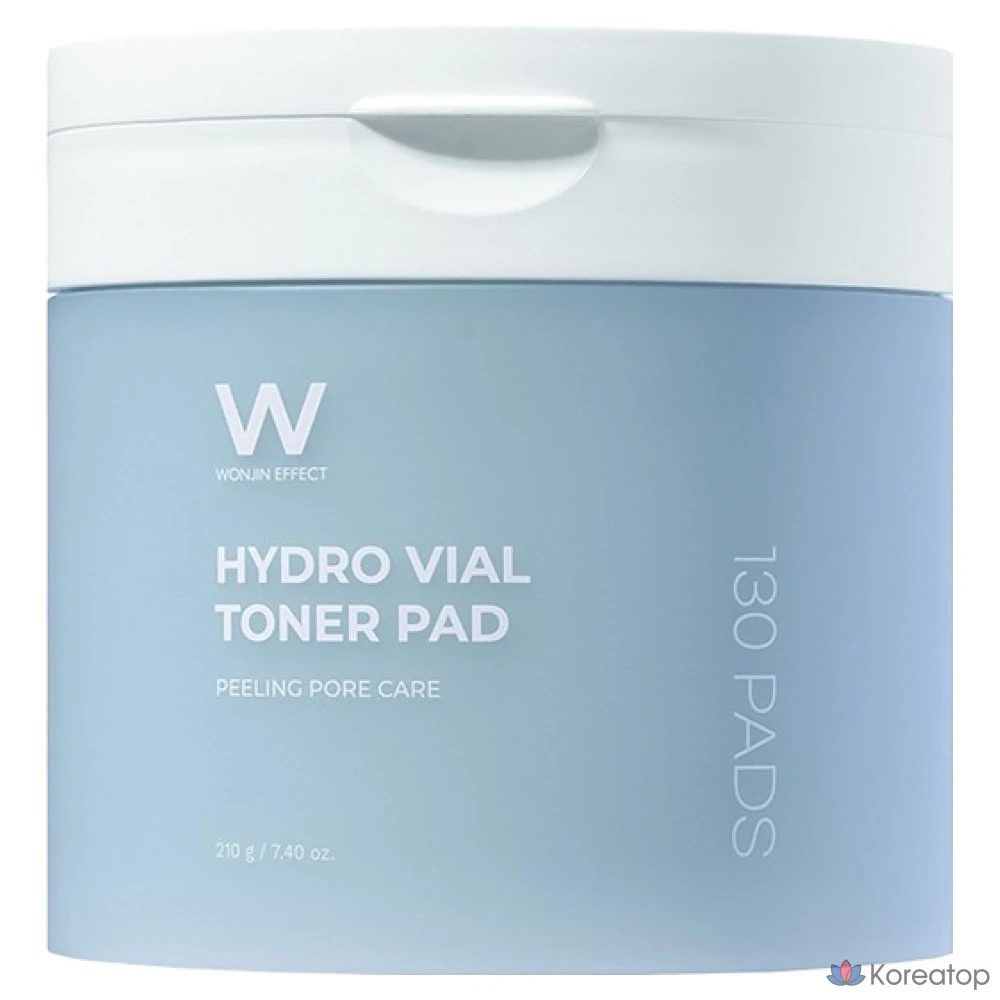 Тонер-пэды Wonjin Effect Hydro Vial Toner Pad, 210 г, 130 шт.