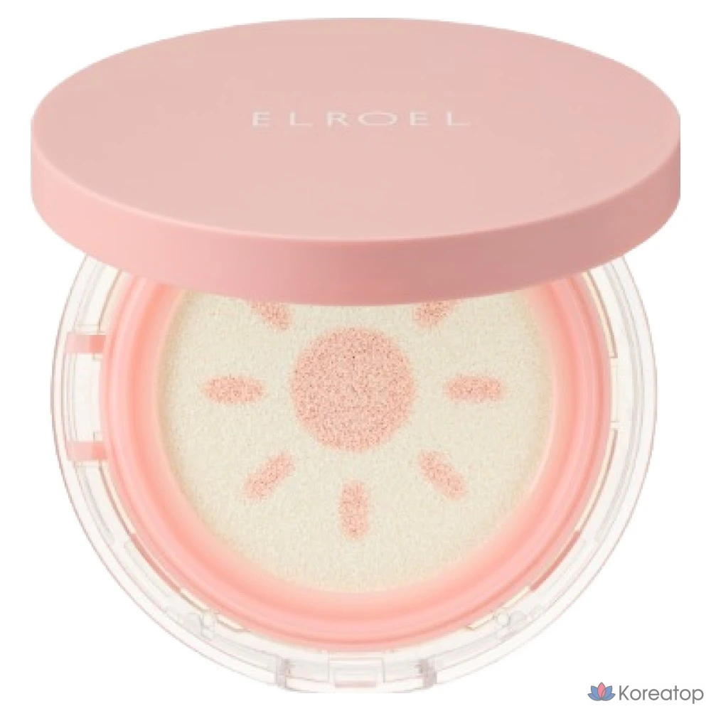 Солнцезащитный кушон ELROEL Strawberry Milk Tone Up Big Sun Cushion SPF50 PA++++, 25 г, 1 шт.