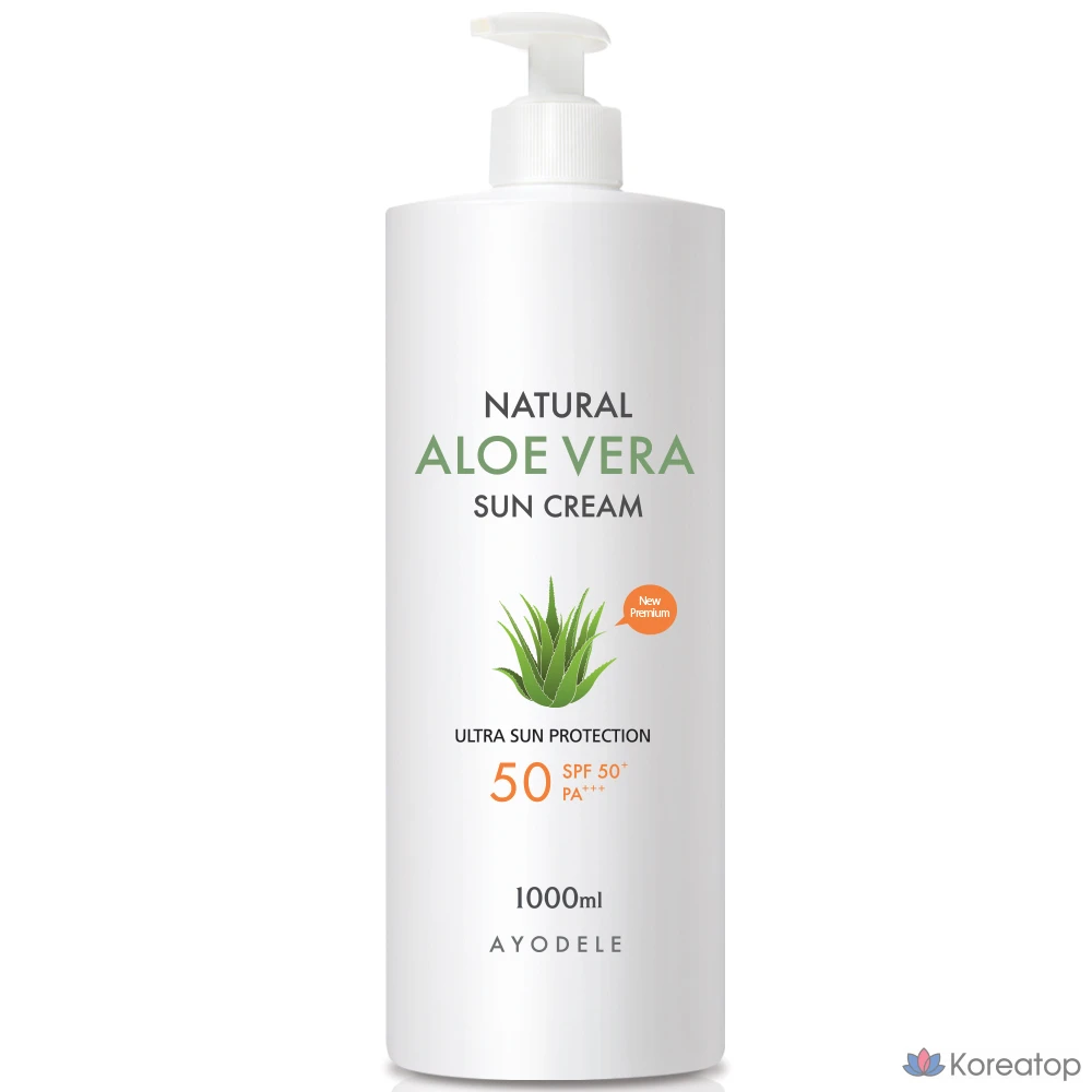 Солнцезащитный крем AYODELE Organic Aloe Vera, 1 л, 1 шт.