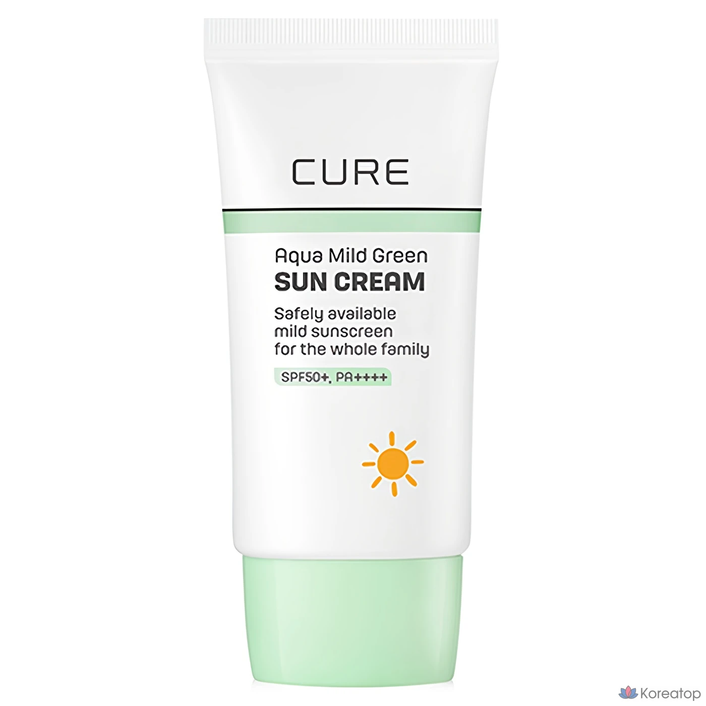 Солнцезащитный крем KIM JEONG MOON Aloe Cure Aqua Mild Green Sun Cream SPF50+ PA++++, 40 мл, 1 шт.