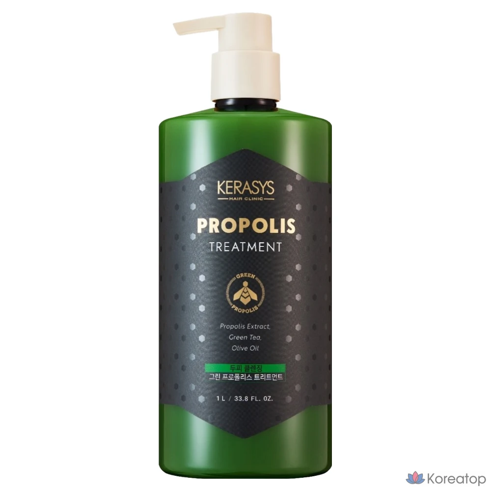 Шампунь-кондиционер KeraSys Green Propolis Scalp Cleansing Hair Treatment, 1 л, 1 шт.