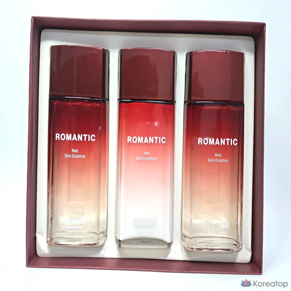 Набор для ухода Ricocell Perfect Man Romantic Red 3-piece Set (Toner + Lotion), 150 мл, 1 шт.