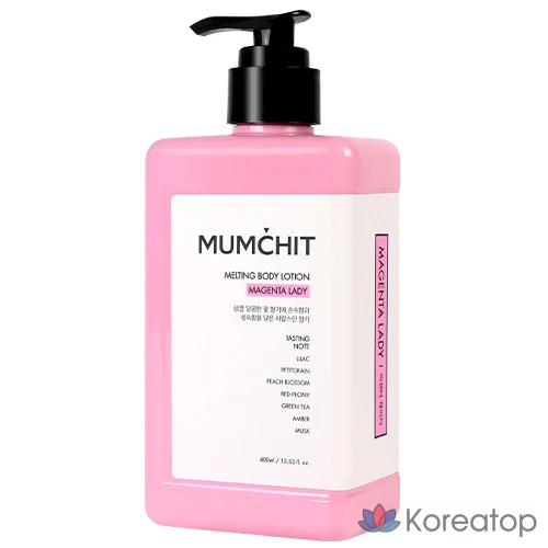 Лосьон для тела MUMCHIT Melting Body Lotion Magenta Lady, 400 мл, 1 шт.