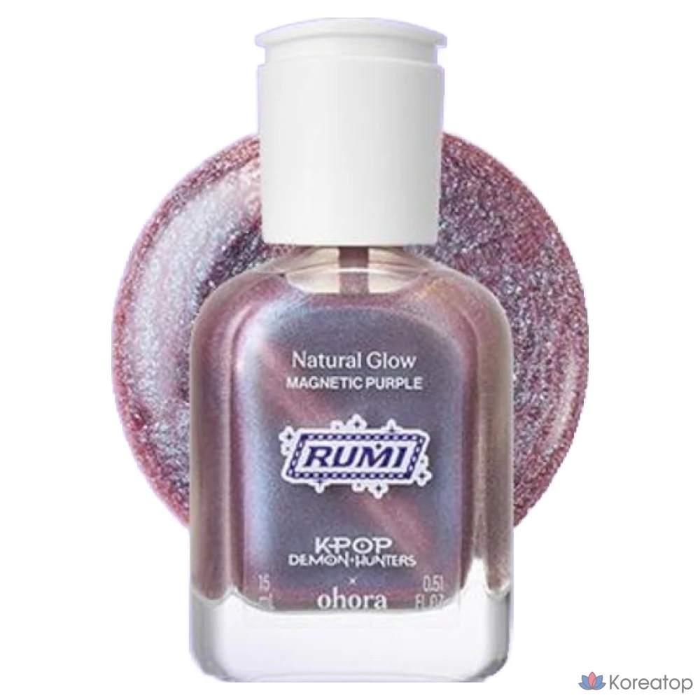 Укрепляющее средство для ногтей Ohora Nail Strengthener Magnetic Purple, 15 мл, 1 шт.