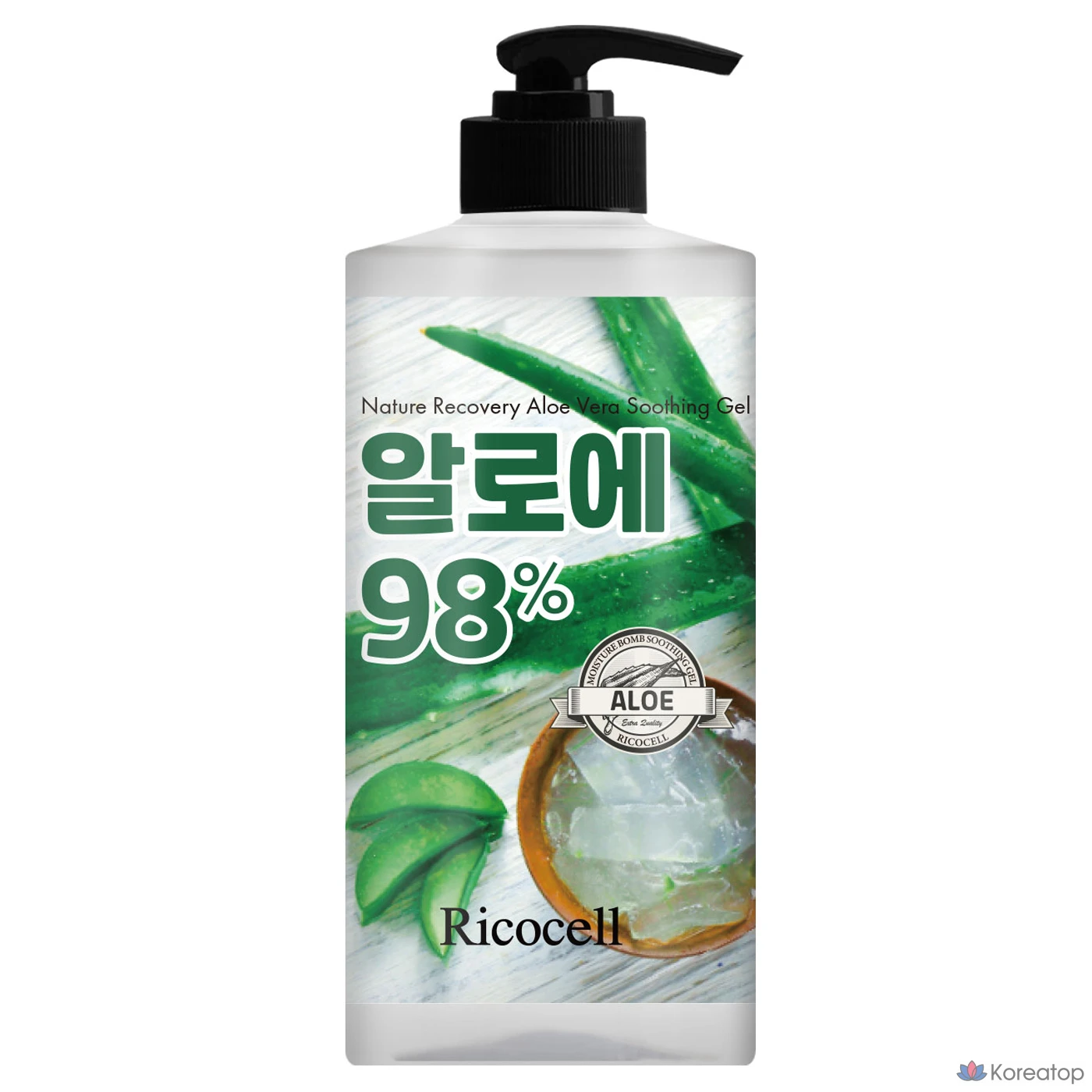 Успокаивающий гель с алоэ Ricocell Nature Recovery Aloe Soothing Gel EX, 1 л, 1 шт.