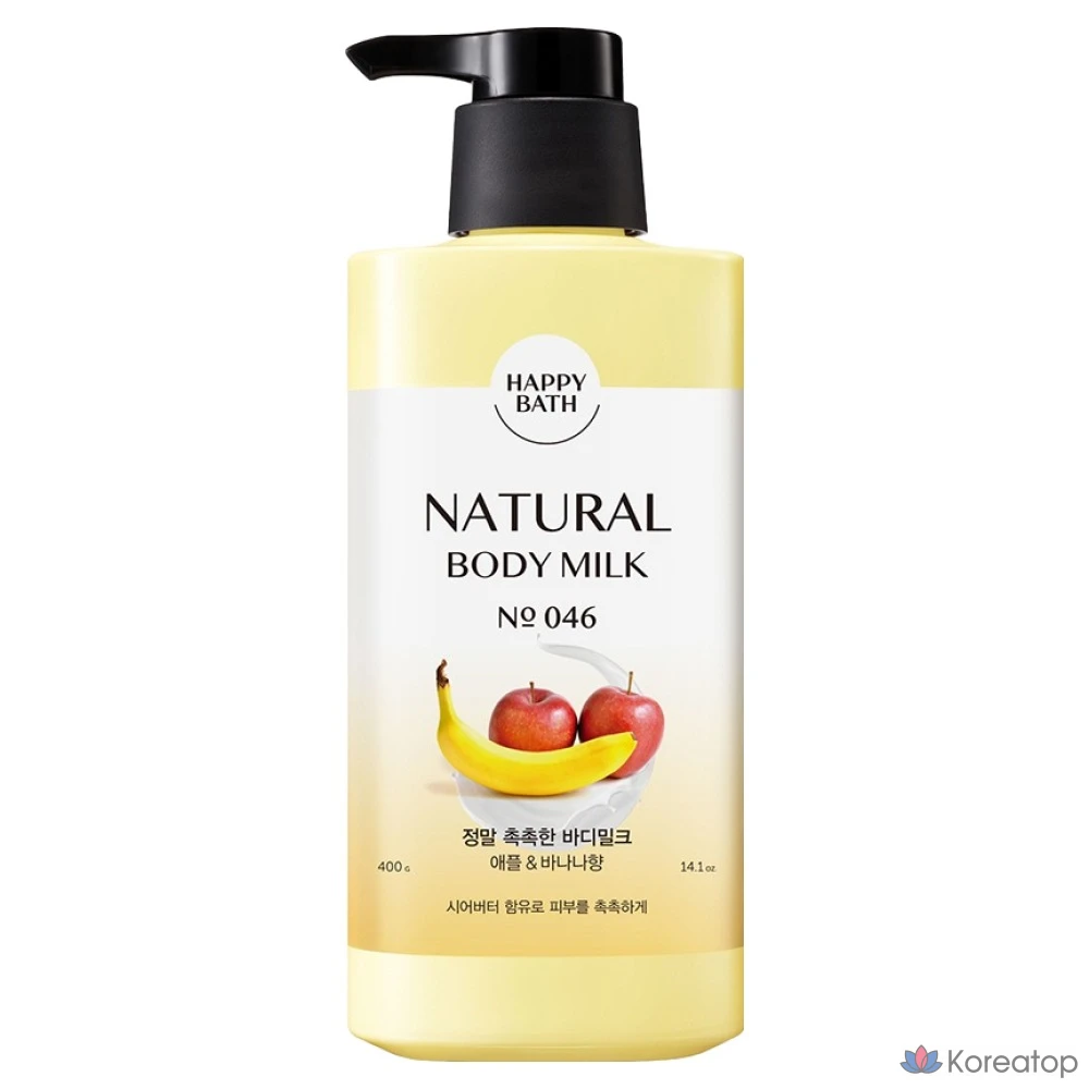 Молочко для тела Happy Bath Really Moist Body Milk Apple & Banana, 400 г, 1 шт.